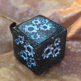 'Grinding Gears' Individual Oversized Handmade Resin Steampunk Gears TTRPG Polyhedral 20mm Gaming Dice