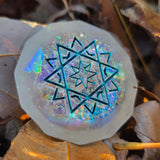 'Sun & Moon' Individual Beveled Coin Gaming D2 Dice Probability Flip Game of Chance