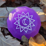 'Sun & Moon' Individual Beveled Coin Gaming D2 Dice Probability Flip Game of Chance