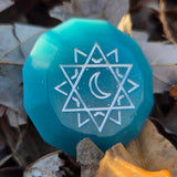 'Sun & Moon' Individual Beveled Coin Gaming D2 Dice Probability Flip Game of Chance