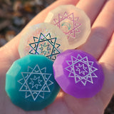 'Sun & Moon' Individual Beveled Coin Gaming D2 Dice Probability Flip Game of Chance