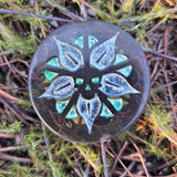 'Peace OR Poison' Handmade Resin Rainbow Shimmery D2 Gaming TTRPG Chance Flip