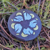 'Peace OR Poison' Handmade Resin Rainbow Shimmery D2 Gaming TTRPG Chance Flip