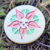 'Peace OR Poison' Handmade Resin Rainbow Shimmery D2 Gaming TTRPG Chance Flip