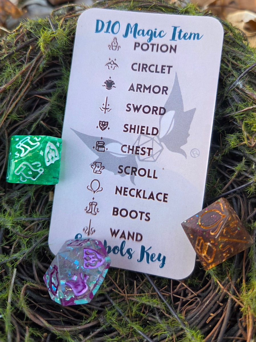 Magical Item Randomizer Handmade Resin DM D10 TTRPG Gaming Dice – Naevi ...