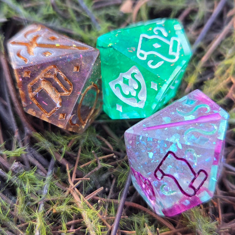 Magical Item Randomizer Handmade Resin DM D10 TTRPG Gaming Dice