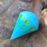 'It's Just a Phase' Moon Phase D8 Alternative Shaped Orb TTRPG Handmade Resin Polyhedral Gaming Dice