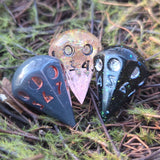 'It's Just a Phase' Moon Phase D8 Alternative Shaped Orb TTRPG Handmade Resin Polyhedral Gaming Dice