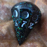 'It's Just a Phase' Moon Phase D8 Alternative Shaped Orb TTRPG Handmade Resin Polyhedral Gaming Dice