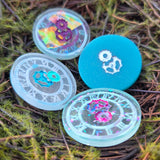 'Biding Time' Individual Clock Gears Steampunk Handmade Resin D2 Gaming TTRPG Chance Flip
