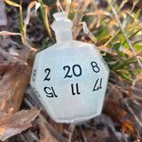 Individual Potion Bottle Alternative Shaped Functional TTRPG Handmade Resin D20 Gaming Dice