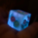 'Grinding Gears' Individual Oversized Handmade Resin Steampunk Gears TTRPG Polyhedral 20mm Gaming Dice