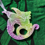 'Fairy Dragon' Individual Shimmery Handmade Resin Handpainted Fantasy Ornament