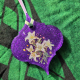 Individual OOAK Fantasy Floral Steampunk Handmade Resin Ornament