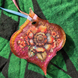 Individual OOAK Fantasy Floral Steampunk Handmade Resin Ornament