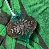 Individual OOAK Fantasy Floral Steampunk Handmade Resin Ornament