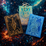 New Years Mystery Tarot Card Pin, Magnet, or Keychain