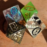 DM Trap Randomizer Individual Handmade Resin TTRPG Polyhedral Gaming Dice D8