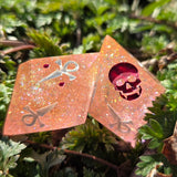 'Sunspot' Handmade Resin Colorshifting Shimmer Vampyr TTRPG D10 Pair Gaming Dice