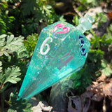 Spinning Top Handmade Resin Shimmery Alternative Shaped TTRPG Gaming Dice D6