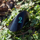 'Wibble Wobble Oloid' Shimmery Handmade Resin Alternative Shape D4 TTRPG Gaming Dice