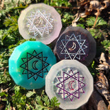 'Sun & Moon' Individual Beveled Coin Gaming D2 Dice Probability Flip Game of Chance