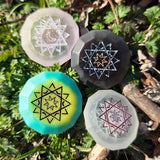 'Sun & Moon' Individual Beveled Coin Gaming D2 Dice Probability Flip Game of Chance