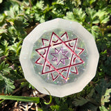 'Sun & Moon' Individual Beveled Coin Gaming D2 Dice Probability Flip Game of Chance