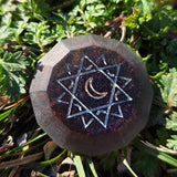 'Sun & Moon' Individual Beveled Coin Gaming D2 Dice Probability Flip Game of Chance