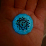 'Sun & Moon' Individual Beveled Coin Gaming D2 Dice Probability Flip Game of Chance