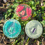 'In My Roman Era' Individual Roman Numeral Handmade Resin D2 Gaming TTRPG Chance Flip