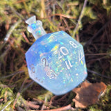 Individual Potion Bottle Glow in the Dark Alternative Shaped Functional TTRPG Handmade Resin D20 Gaming Dice