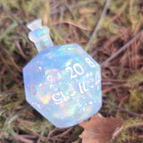Individual Potion Bottle Glow in the Dark Alternative Shaped Functional TTRPG Handmade Resin D20 Gaming Dice