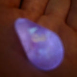 'Wibble Wobble Oloid' Glow in the Dark Shimmery Rainbow Handmade Resin Alternative Shape D4 TTRPG Gaming Dice