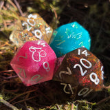OOAK Handmade Resin Glow in the Dark or Colorshift Individual TTRPG Gaming Dice D20