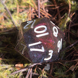 OOAK Handmade Resin Glow in the Dark or Colorshift Individual TTRPG Gaming Dice D20