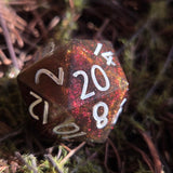 OOAK Handmade Resin Glow in the Dark or Colorshift Individual TTRPG Gaming Dice D20