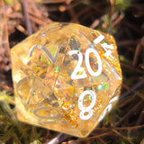 OOAK Handmade Resin Glow in the Dark or Colorshift Individual TTRPG Gaming Dice D20