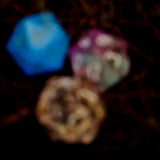 OOAK Handmade Resin Glow in the Dark or Colorshift Individual TTRPG Gaming Dice D20