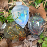 OOAK Acorn Shaped Handmade Resin Glow in the Dark or Colorshift Individual TTRPG Gaming Dice D6