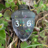 OOAK Acorn Shaped Handmade Resin Glow in the Dark or Colorshift Individual TTRPG Gaming Dice D6