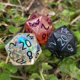 OOAK Handmade Resin Colorshift Individual TTRPG Gaming Dice D20