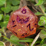 OOAK Handmade Resin Colorshift Individual TTRPG Gaming Dice D20