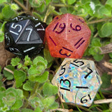 OOAK Handmade Resin Colorshift Individual TTRPG Gaming Dice D20
