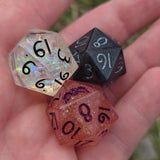 OOAK Handmade Resin Colorshift Individual TTRPG Gaming Dice D20