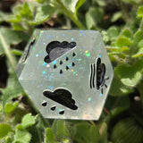 Dungeon Master Glow in the Dark DM Random Weather 20mm Oversized D12 TTRPG Gaming Dice