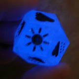 Dungeon Master Glow in the Dark DM Random Weather 20mm Oversized D12 TTRPG Gaming Dice