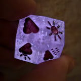 Dungeon Master Glow in the Dark DM Random Weather 20mm Oversized D12 TTRPG Gaming Dice