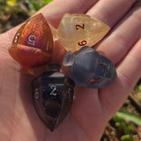 OOAK Acorn Shaped Handmade Resin Colorshifting Individual TTRPG Gaming Dice D6