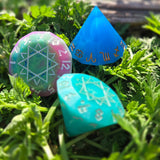 'Rainbow Diamonds' Zodiac D12 Gaming Dice